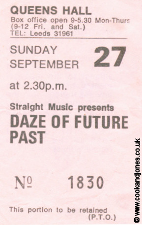 The Professionals Ticket Daze Of Future Past 1981